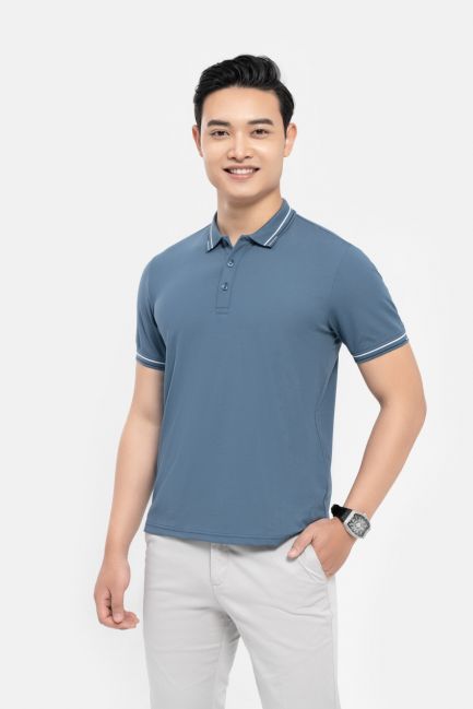 Áo polo nam cổ dệt cao cấp
