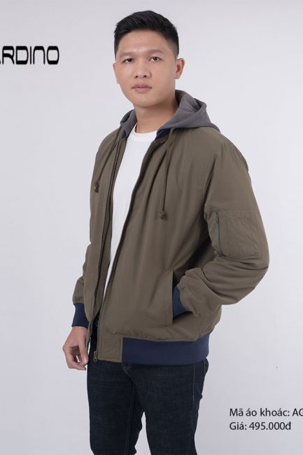 Áo khoác gió Lót Bông Nam Cardino AGIO004