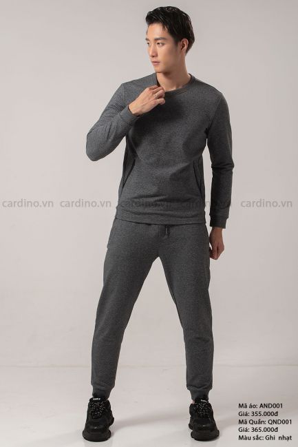 Bộ quần áo nỉ da cá nam cardino Việt Nam ND001